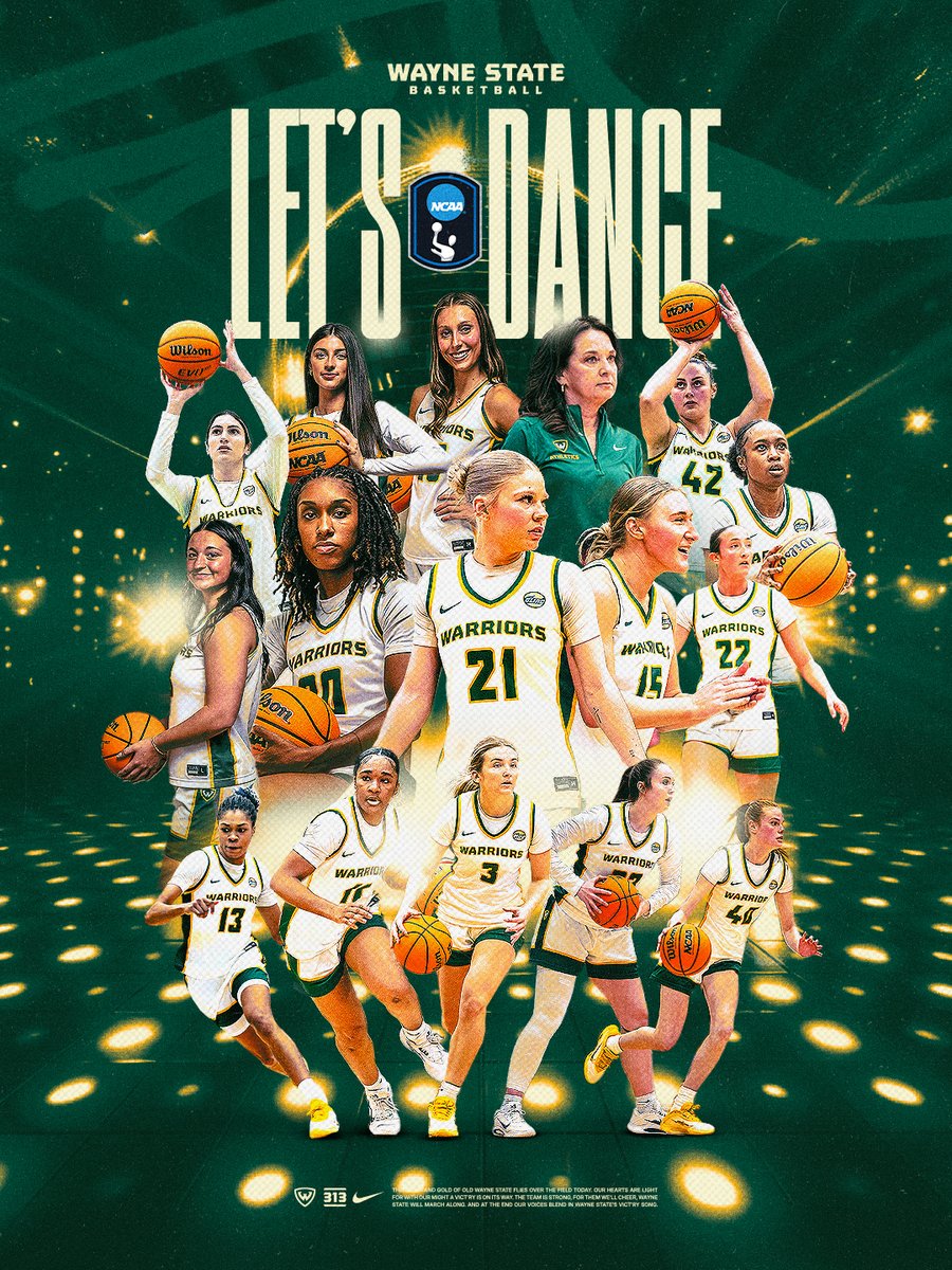 waynestwarriors's tweet photo. Marching On! Wayne State Women’s Basketball advances to the tourney as a #4 seed. 

#REPthe313 https://t.co/ikbMRSAjSC
