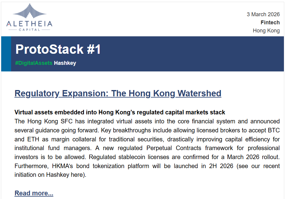 We are providing data and intelligence for ProtoStack: fintech industry insights by <a href="/AletheiaCapital/">Aletheia Capital</a> (Asia's #1 Global Independent Investment Advisory Firm).