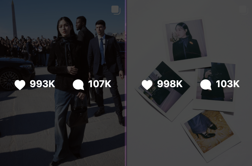LingUnbothered's tweet photo. I have a feeling these two posts are about to hit 1M soon, so exciting! 👏👏👏

#หลิงหลิงคอง #LinglingKwong 
#DiorAW26 #Dior #PFW
@linglingsirilak
@Dior https://t.co/yL3AcK9UAV