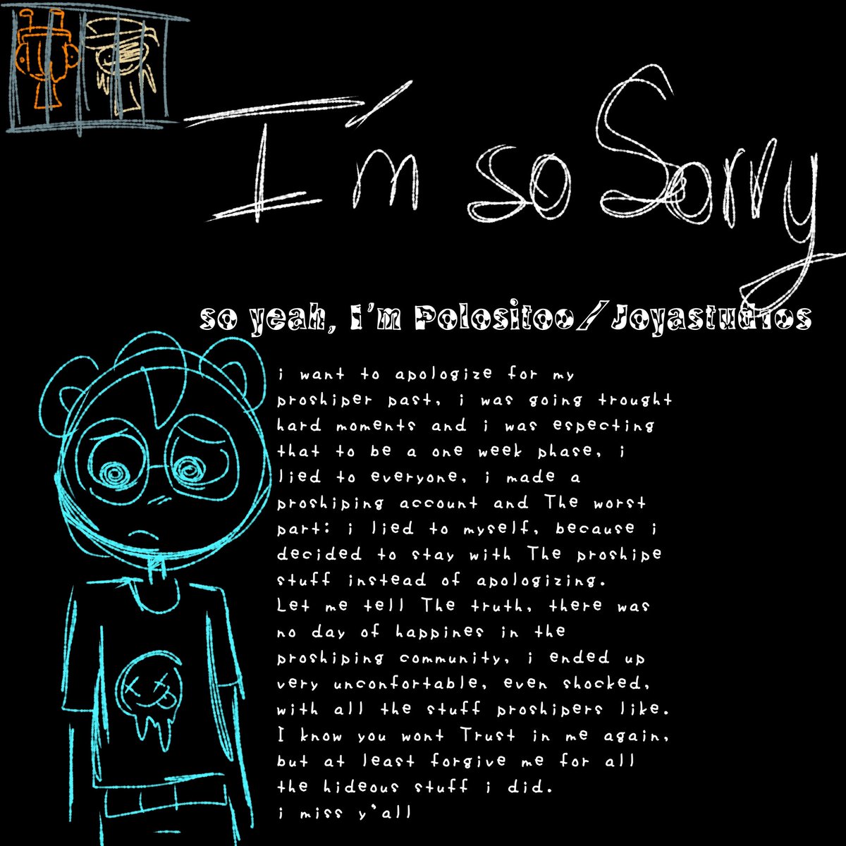 DE4D_END_DAM's tweet photo. #sprunki #sprunkitwt i apologize for my past, i want to break The silence.
I never liked this life.
(Also Is kinda unfair that everyone noticed when i got exposed but no one noticed when i stopped and changed) https://t.co/3cLdZNoT8h
