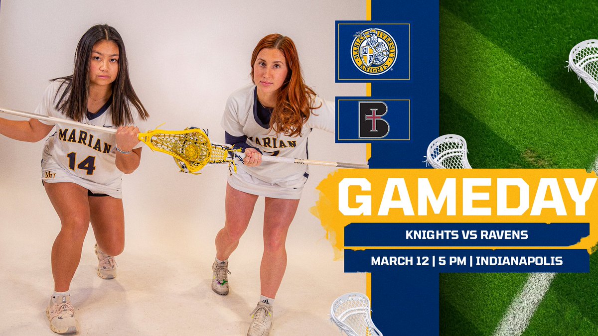 GAMEDAY! <a href="/MarianULacrosse/">Marian Lacrosse</a> hosts the No. 1 team in the country tonight at 5 PM, taking on Benedictine at Ascension St. Vincent Field!