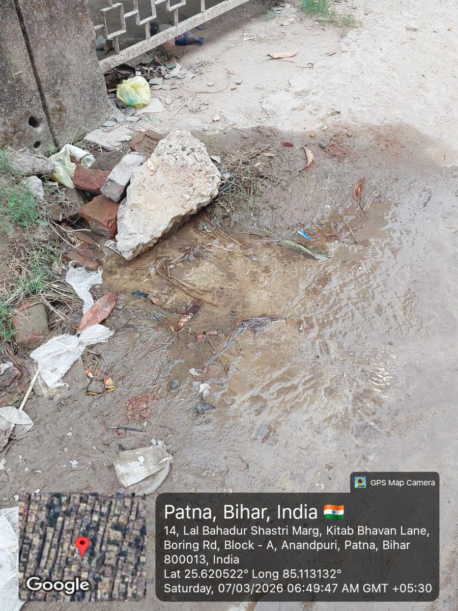 subhakanta1983's tweet photo. @cityofpatna @samrat4bjp @officecmbihar @DoWRRDGR_MoJS @PMOIndia Honourable Sir"s,  Since last 20 days more than 1000 lts supply water wasteges on daily basis. No action taken till date after several request submission. Can you please look into it on top priority. https://t.co/hgwjWgM6ST
