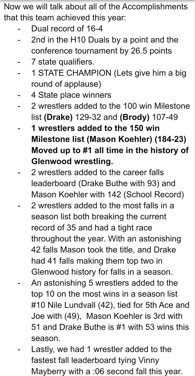 Glenwood Wrestling tweet media