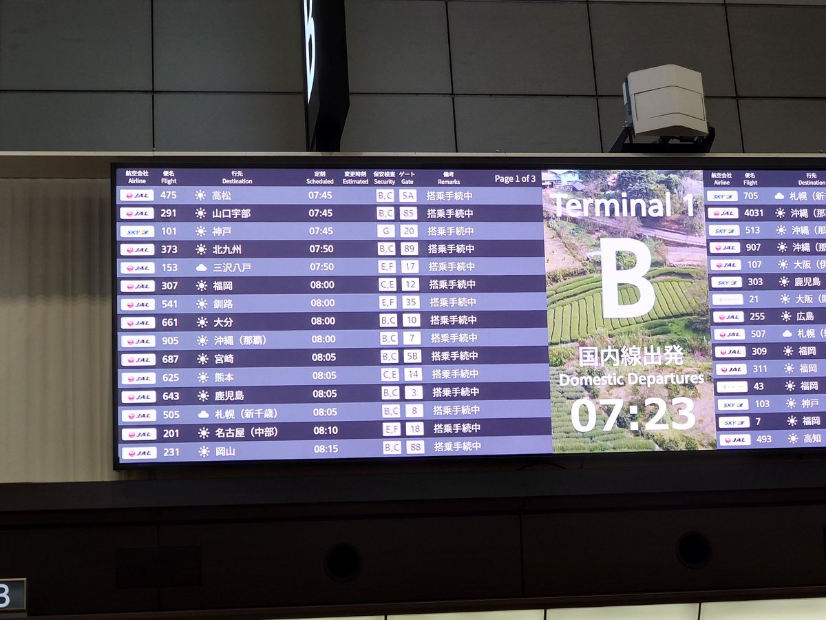 AchaDi_43's tweet photo. 同じ時間に飛行機飛びすぎじゃね？
キャパ保安検査バカ混んでるし https://t.co/bIv2b0nQ20