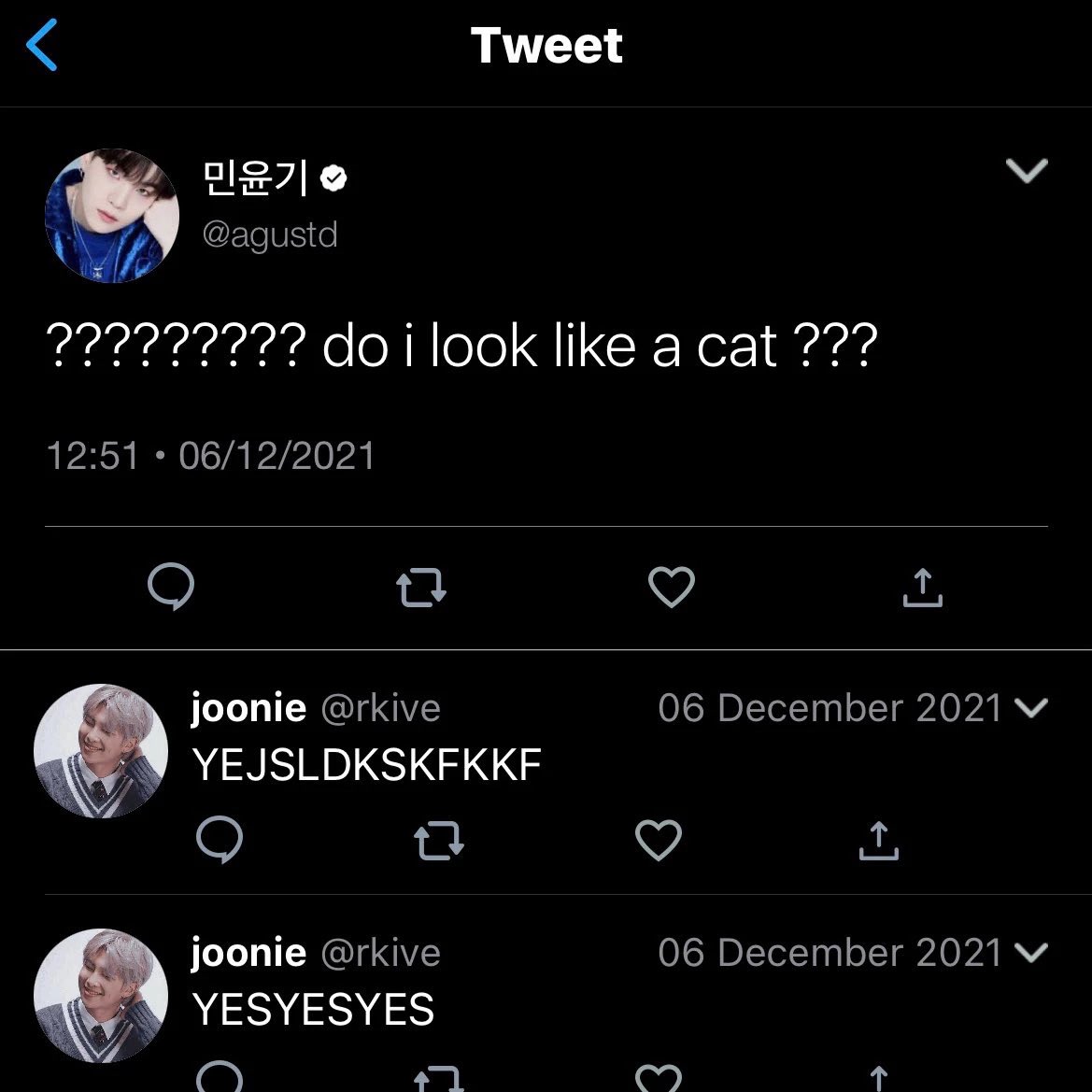 namgi au 

where rapper yoongi makes an instagram and fan namjoon decides to dm him cat pictures