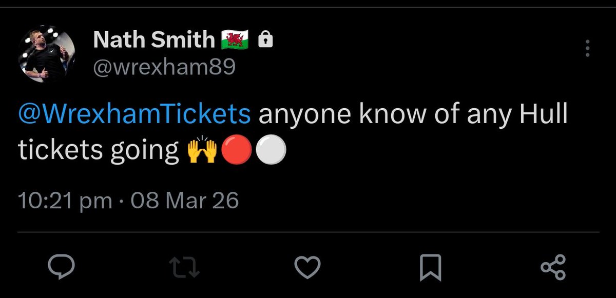 Wrexham Tickets sale, swap or spares tweet media