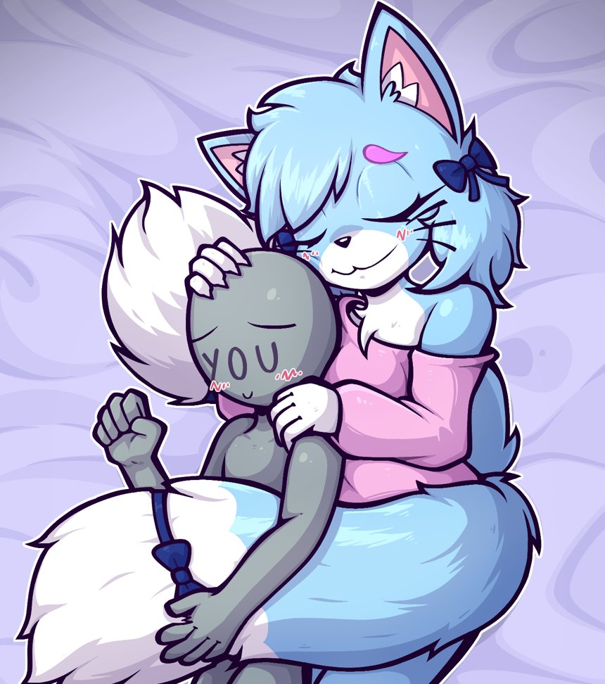 ASMRBeanie's tweet photo. Remember to take rests when you need them, nya~ 💙 https://t.co/p9BSUzOohu