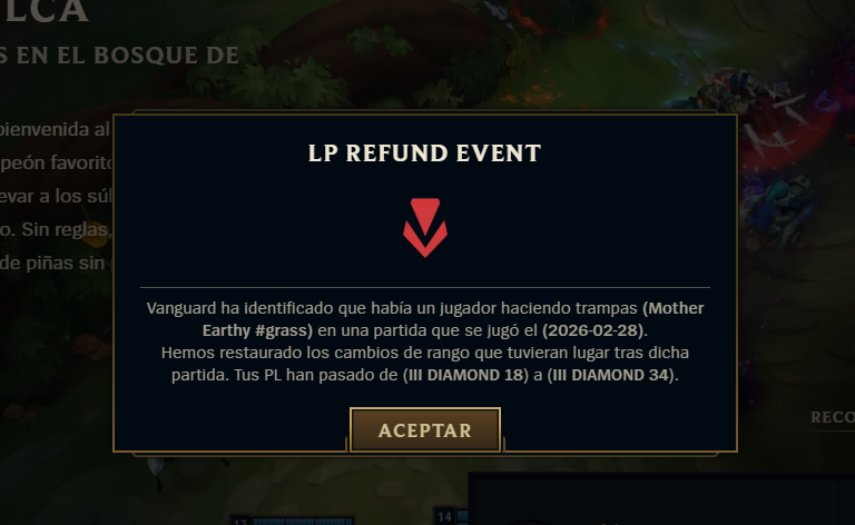 jamilnow96's tweet photo. Menos mal que habeis mejorado esto :) @riotgames Se agradece https://t.co/i3aDf2n2N9