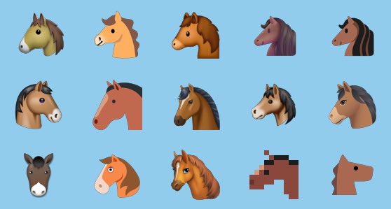 horse emojis