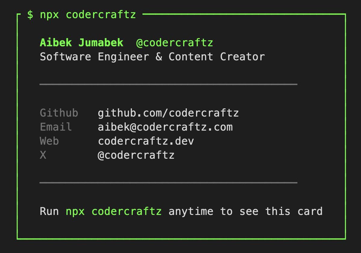 CoderCraftz tweet media