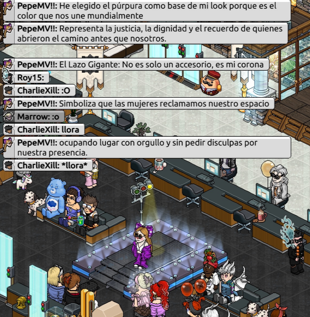 InterpolHabboES's tweet photo. 🌸✨ ¡Gracias por participar en el Evento Express del Día de la Mujer! ✨🌸

La pasarela estuvo llena de creatividad, estilo y mensajes inspiradores 💜
Cada participante brilló con su actitud, presencia y significado detrás de su outfit.
Gracias a todos los que asistieron y apoyaron el evento.
¡Seguimos creando grandes momentos juntos! ✨