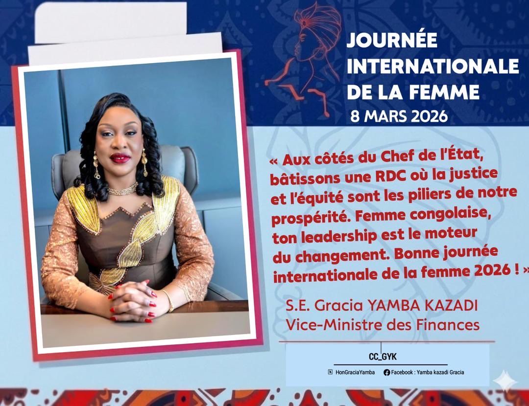 Hon. Gracia Yamba Kazadi Officiel tweet media