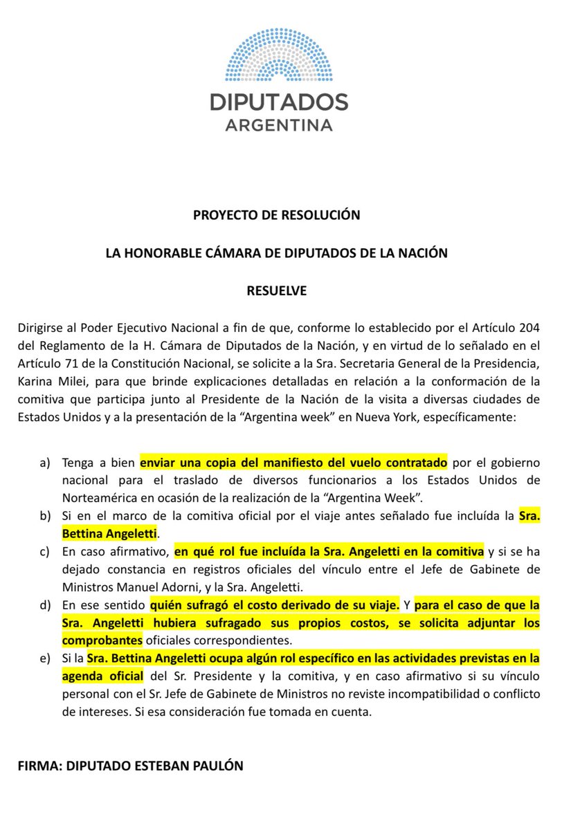 ✈️POR EL MUNDO CON ADORNI 💫

Ante la difusión de imágenes del Jefe de Gabinete <a href="/madorni/">Manuel Adorni</a> junto a su pareja en la gira oficial de <a href="/JMilei/">Javier Milei</a> a USA, presenté un pedido de informes para saber quién pagó ese viaje, qué rol cumple en el viaje y si fueron evaluadas posibles