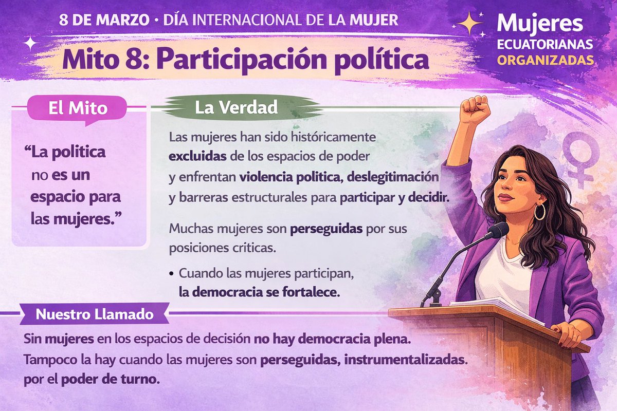 Mujeres Ecuatorianas Organizadas tweet media