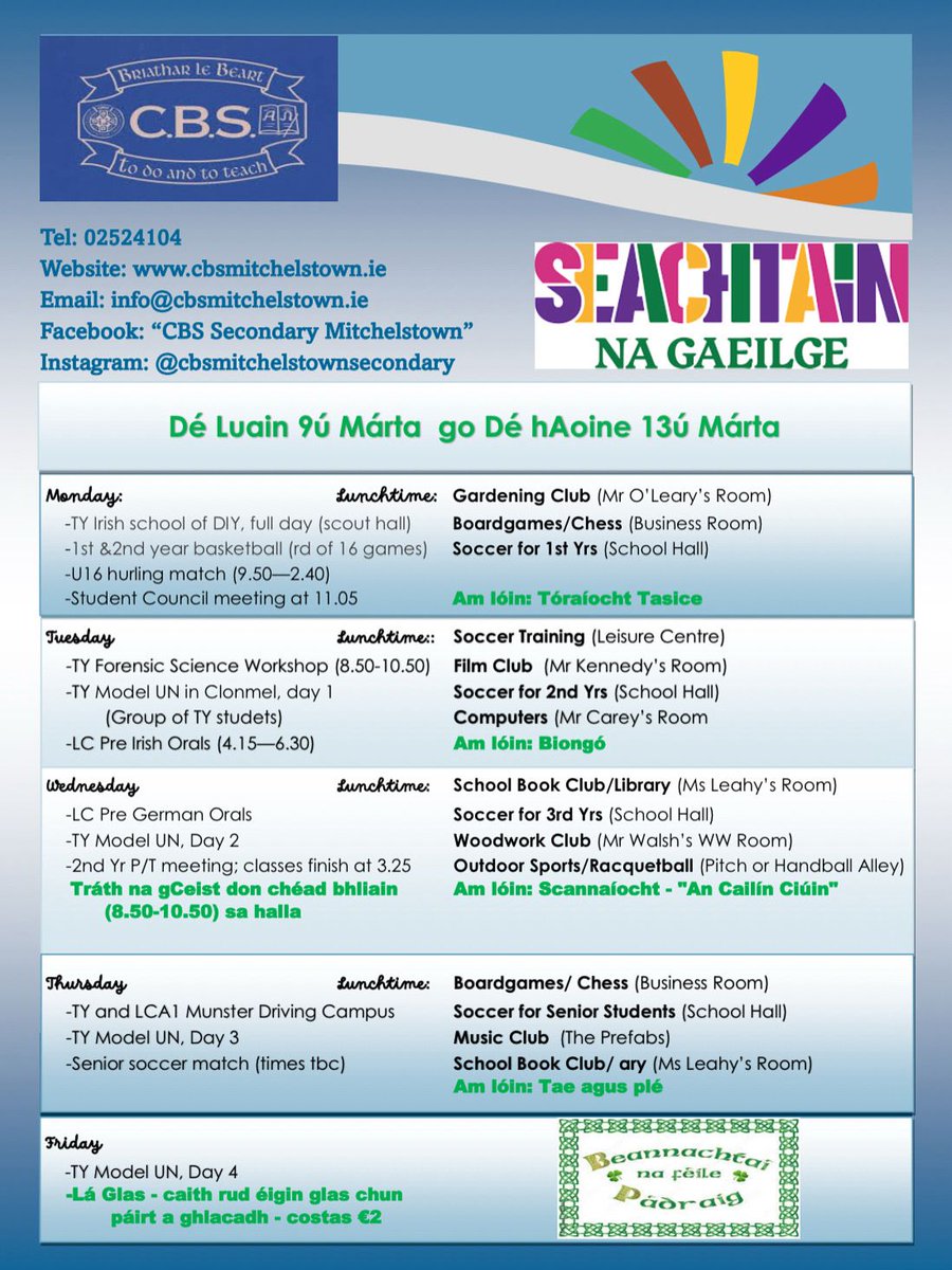 CBS Mitchelstown - an Edmund Rice school tweet media