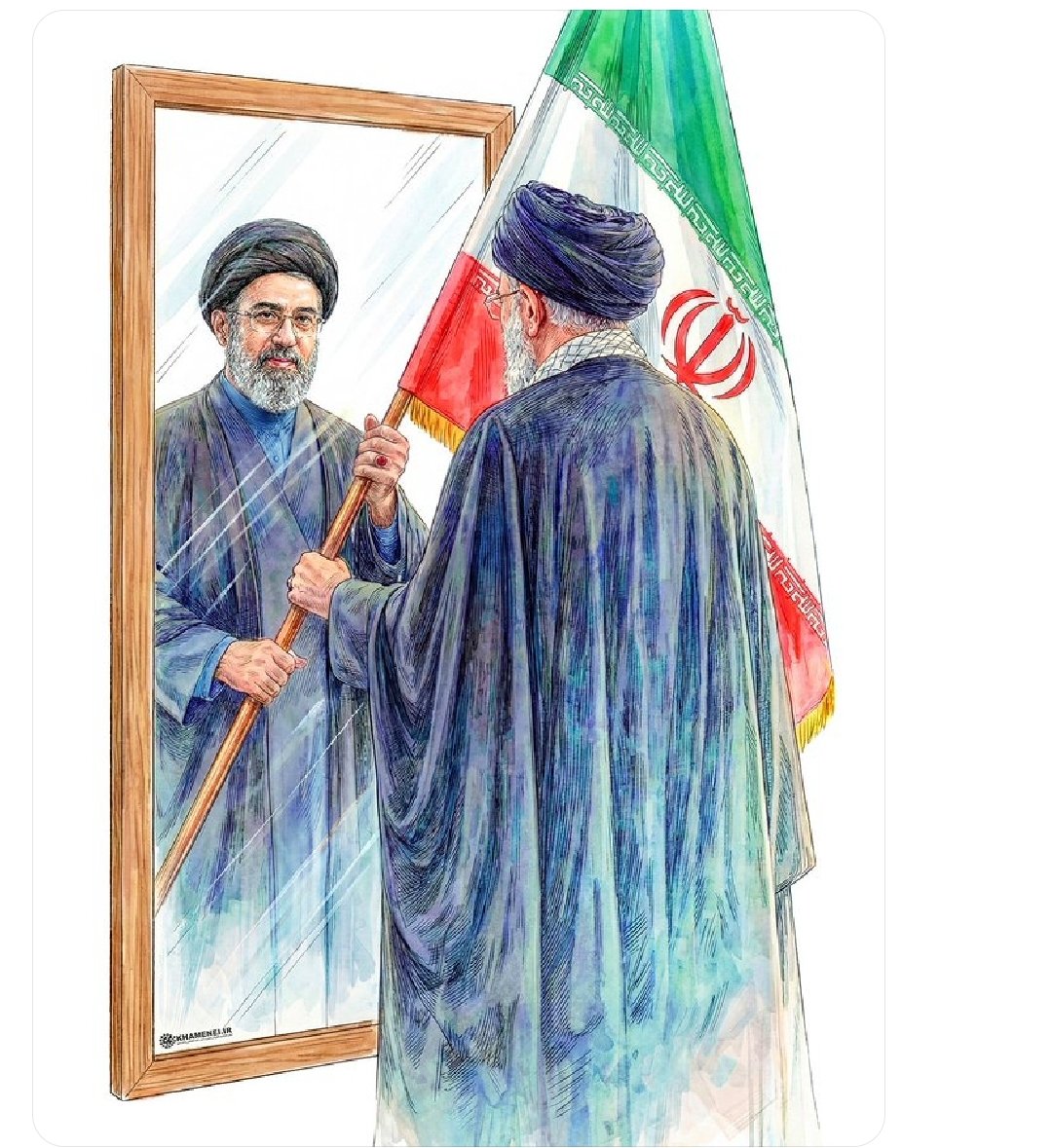 علَم به علمدار رسید..
گفته بودیم که اجازه نمیدیم پرچم ایران زمین بیفته.
#خامنه_ای_دیگر