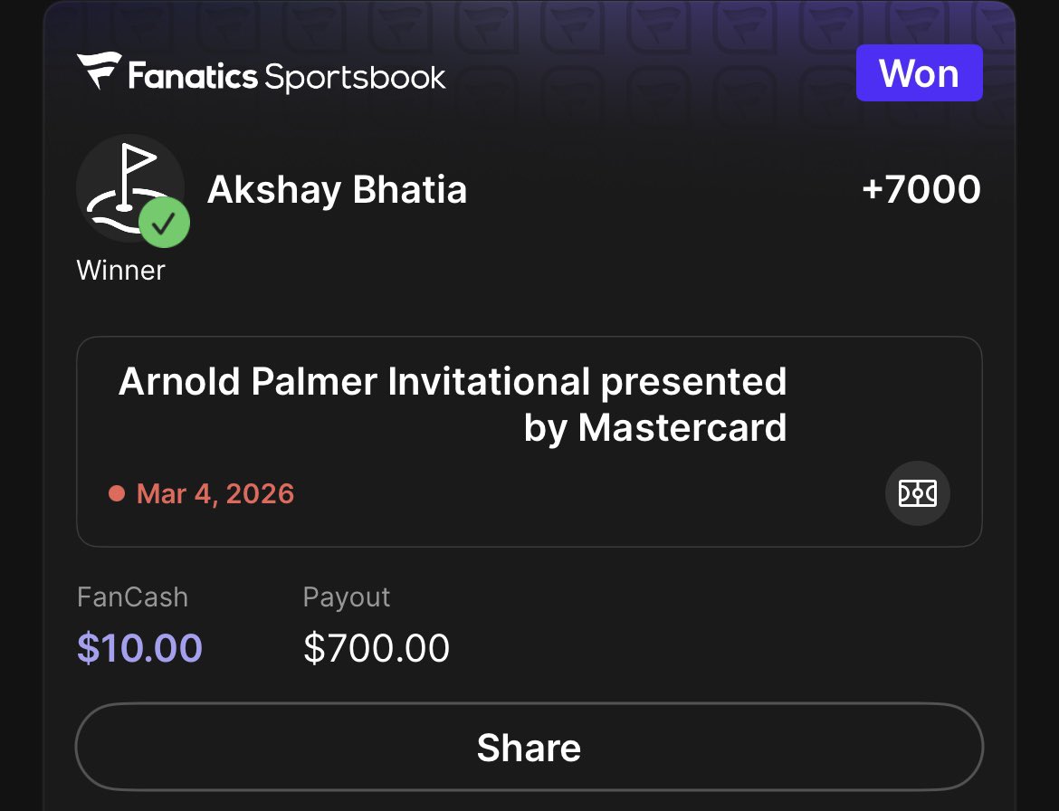 Golf Bets tweet media