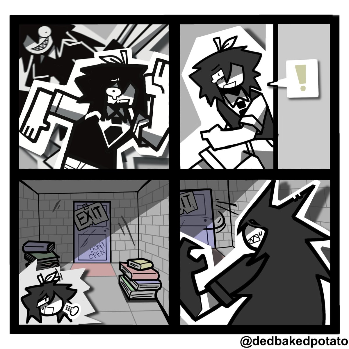 dedbakedpotato's tweet photo. FPE slot machine prompt: "Δlice walking away from Abbie".

#fundamentalpapereducationᅠ https://t.co/KiVvtm9SpS