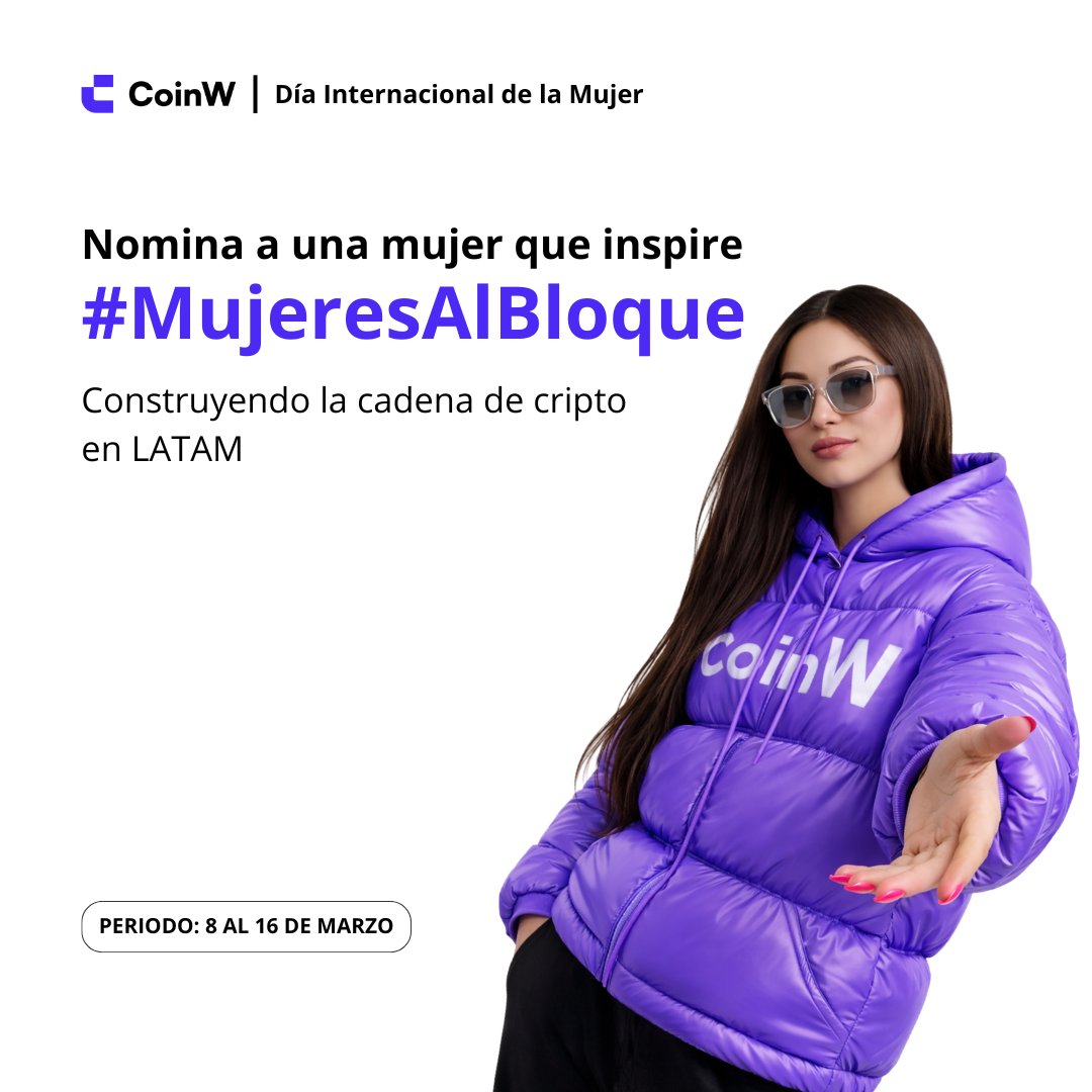 En blockchain, cada bloque construye el siguiente.

Hoy queremos reconocer a las mujeres que están construyendo el ecosistema cripto en LATAM.

🔗 Nomina a una mujer que sea un bloque clave en esta industria.
Trader, creadora, dev, analista… o incluso tú misma.

🟣 POOL DE
