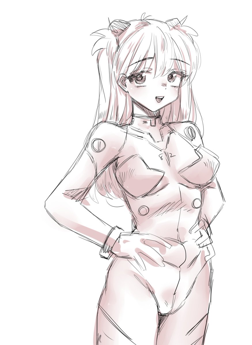 アスカ初めてかいたかも 