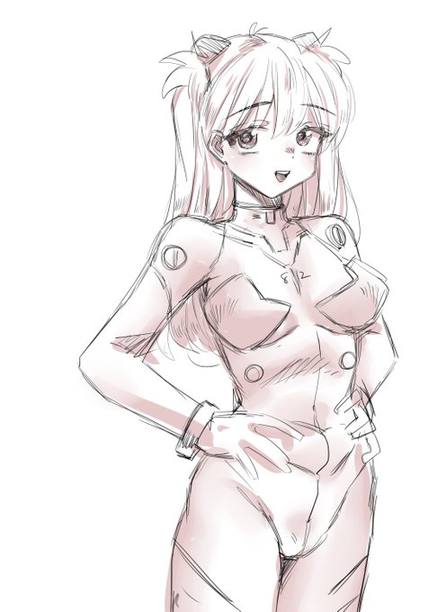 アスカ初めてかいたかも 