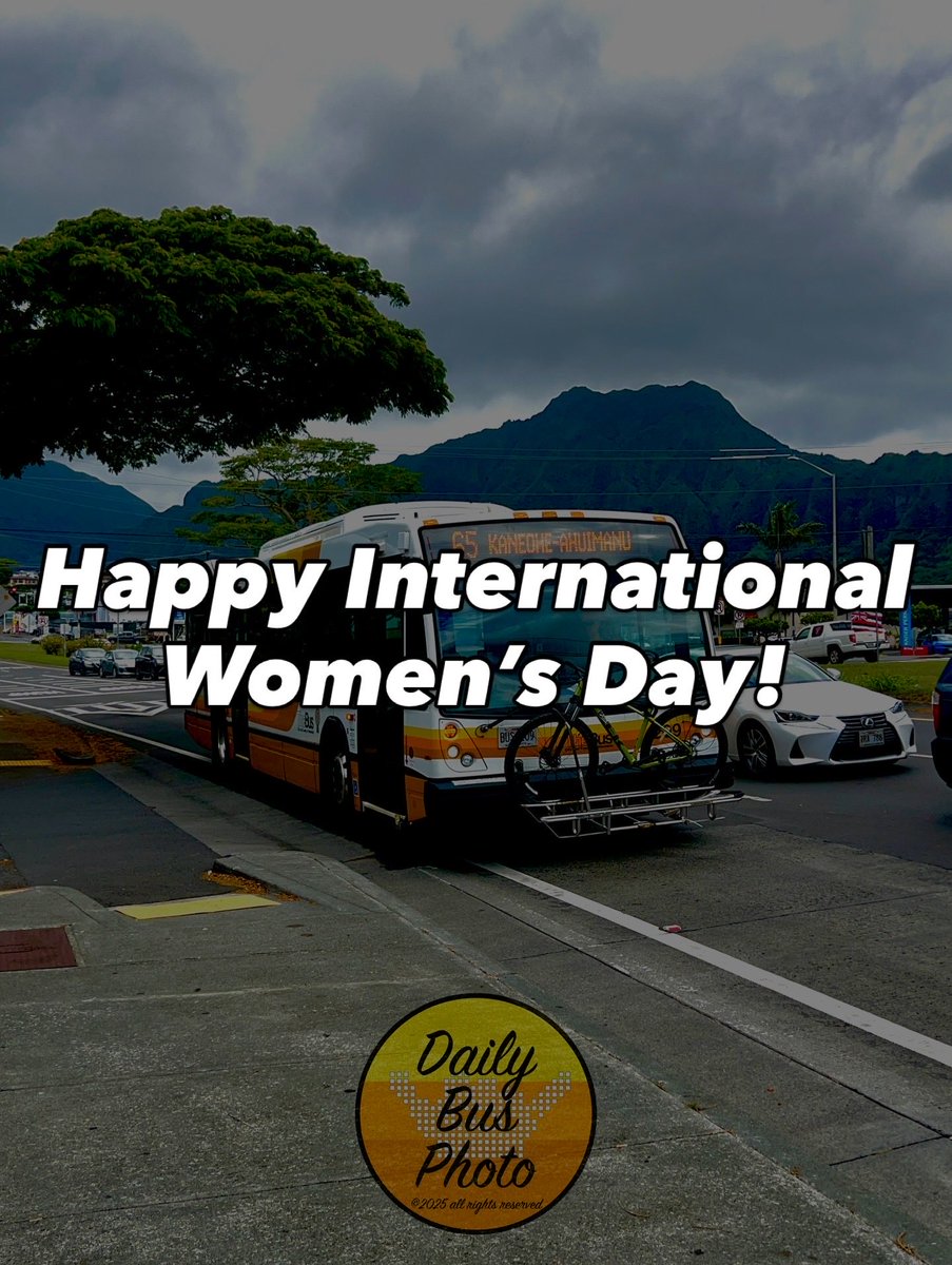 DailyBusPhoto's tweet photo. Happy International Women’s Day!

TheBus Route 65 - ʻAhuimanu (Unit 209) approaching stop 1475 outside of the Windward City Shopping Center.

#Photograghy #PublicTransit #TheBus #HOLOWithUs #Transit #Bus #BusSpotting #NovaBus #LFS #Hawaii #Honolulu #Oahu #WomensDay https://t.co/ln3rD4F0Ym