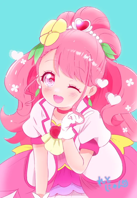 #キュアグレース生誕祭2026 かけてないのでお気に入り過去絵で…! ヒープリは思い入れが深い