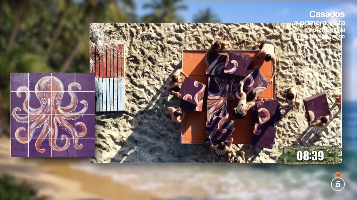 surfrider00's tweet photo. Fotografía del equipo #playavictoria completando el puzzle del pulpo, finalmente han tardado 11:39 minutos en completarlo 🐙 ¿Os ha parecido difícil? 🤔🧩 @telecincoes @Supervivientes @mediasetcom
#conexionhonduras1 #sv2026 #tribualvar #Supervivientes2026 #alvarsv2026 https://t.co/9DJha1BKHP