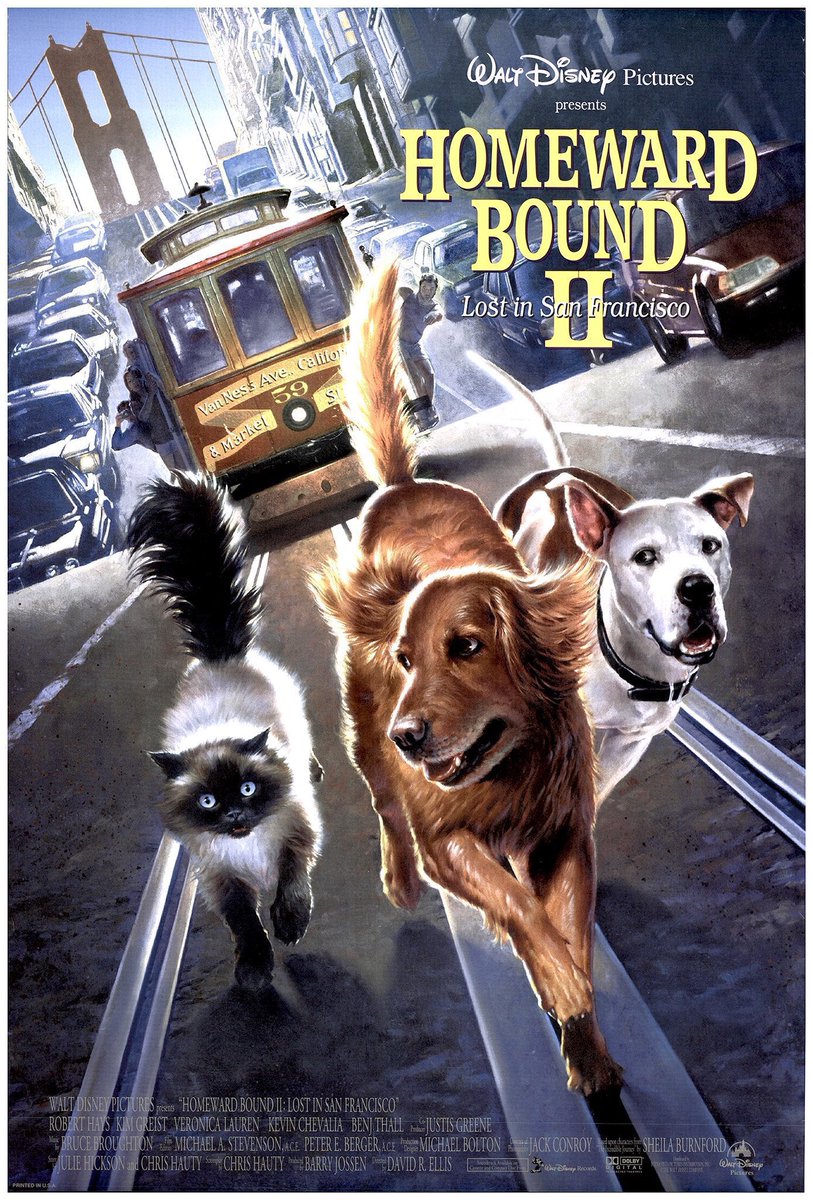 FilmNewsNos's tweet image. 🎬MOVIE HISTORY: 30 years ago today, March 8, 1996, the movie ‘Homeward Bound II: Lost in San Francisco’ opened in theaters!

#SallyField #MichaelJFox #RalphWaite #RobertHays #KimGreist #MichaelBell #Sinbad #TishaCampbell #CarlaGugino #AdamGoldberg #StephenTobolowsky @Disney