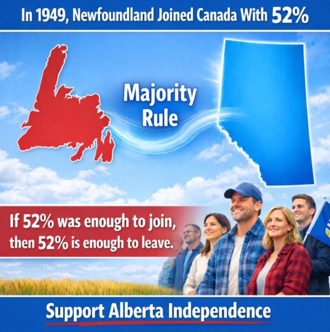stopthebiscuit's tweet photo. @UnitedCanucks26 Q: Did the rest of Canada have a voice when Newfoundland wanted in?

A: No.

Then, why do you assume Canadians get to decide what Albertans want?

Stay in your own lane, Sparky. https://t.co/ZwbgiXkH6t