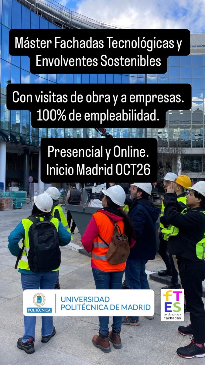 Máster Fachadas UPM Madrid tweet media