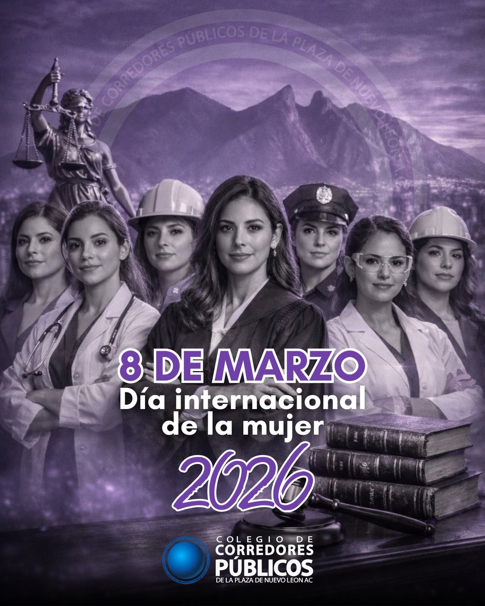 En el #DíaInternacionalDeLaMujer, el CCPNL, a través de su presidente, Mtro. Rodrigo Verástegui, reconoce la dedicación, liderazgo y profesionalismo de las Corredoras Públicas agremiadas en nuestro estado. 

#8M #MujeresLíderes #CorreduríaPública #IgualdadDeGénero #MujeresNL