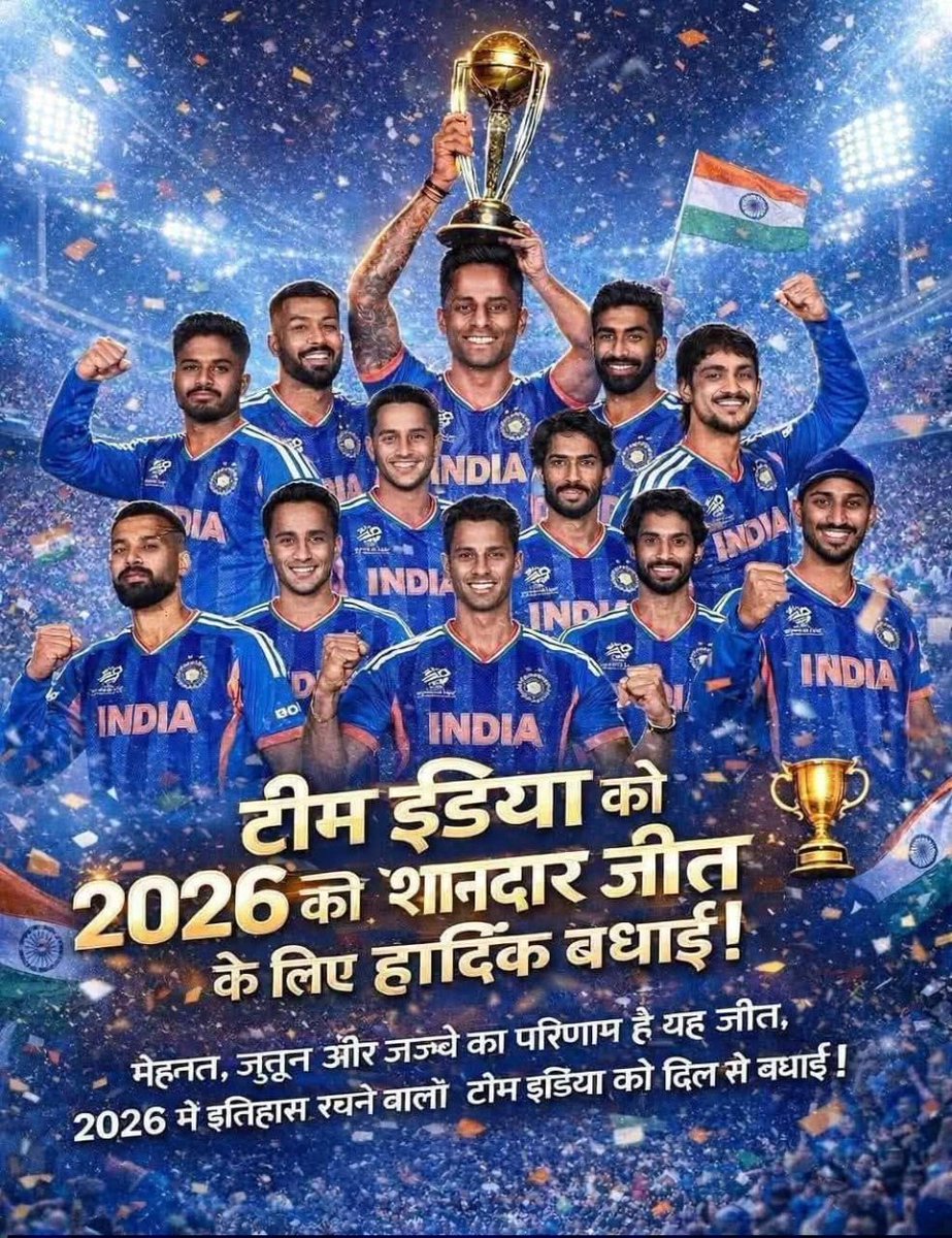 PoonamRld's tweet photo. 140 करोड़ भारतीयों के सपनों को साकार करने भारतीय क्रिकेट टीम को बहुत-बहुत बधाई। https://t.co/z2w8RIBSMT