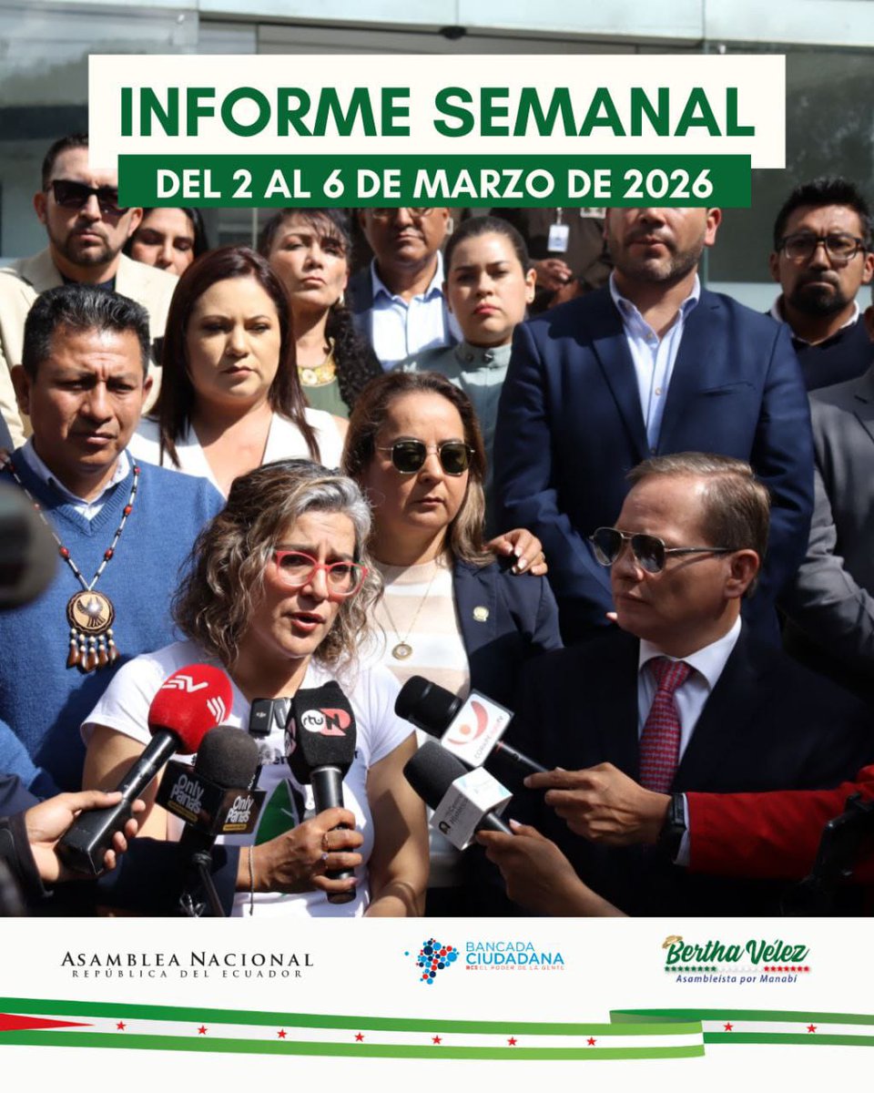 BERTHAVELEZ's tweet image. 📌 Esta semana seguimos defendiendo al Ecuador desde la Asamblea Nacional.

Presentamos demandas de inconstitucionalidad contra la Ley Minera y la Ley de los #GAD, alertamos sobre el impacto de los aranceles del Gobierno en los productores de plátano de El Carmen y enfrentamos