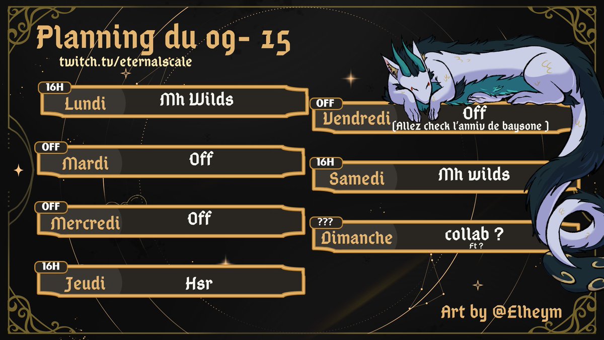 EternalScale_VT's tweet photo. Le retour des planningsssssss ( bon je promet pas de le respecter mais- ) https://t.co/ESVfuK9KOB