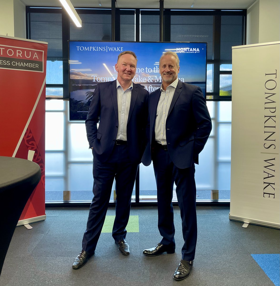 profservsbd's tweet photo. Fantastic tour around Auckland, Hamilton and Rotorua with Jon Calder of @TompkinsWake .

Hosting the local chamber of commerce event was an unexpected bonus. https://t.co/AhMzqQHLsB