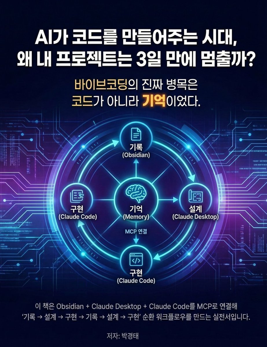 📚 바이브코딩은 왜 실패하는가 -AI 협업 가이드북

AI가 코드를 만들어주는 시대, 왜 내 프로젝트는 3일 만에 멈출까? 바이브코딩의 진짜 병목은 코드가 아니라 기억이었다. 이 책은...

👉 wikidocs.net/book/19307