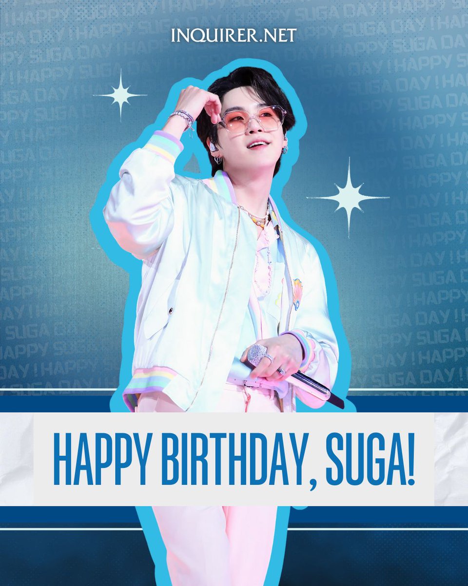 Happy birthday, Suga! May this year bring you the same comfort and inspiration you’ve given us. #HappyYoongiDay 💜