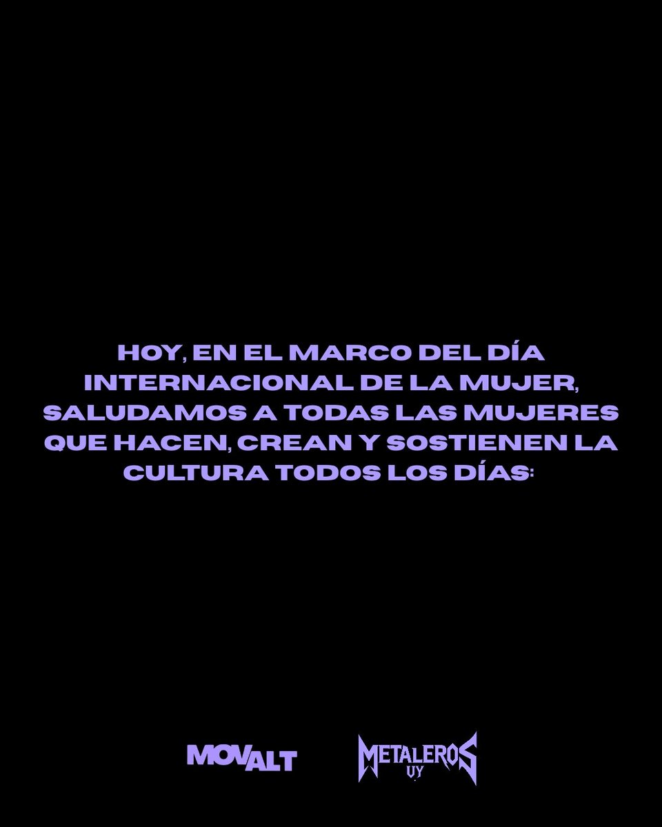 MovAltuy's tweet photo. Que este día sea un recordatorio de la lucha por la igualdad, el respeto y las mismas oportunidades.
Reconocimiento y respeto para todas en este 8M. https://t.co/CTdqEc5JSE