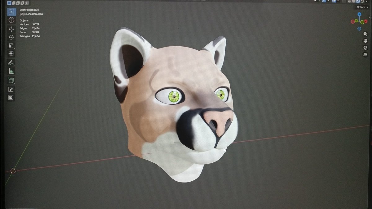 Ale3763's tweet photo. cougar head now!! https://t.co/flkRoY9NuV