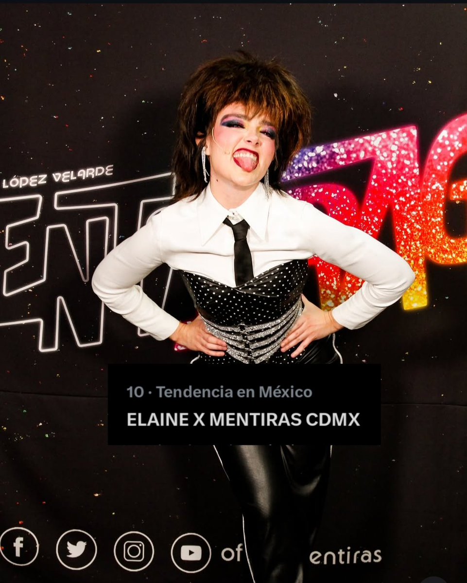 Ya estamos en el Top 10. Como ya habíamos dicho, hoy sabíamos que sería difícil subirla, pero lo importante es el apoyo que siempre tratamos de darle a nuestra Elaine ✨️

ELAINE X MENTIRAS CDMX