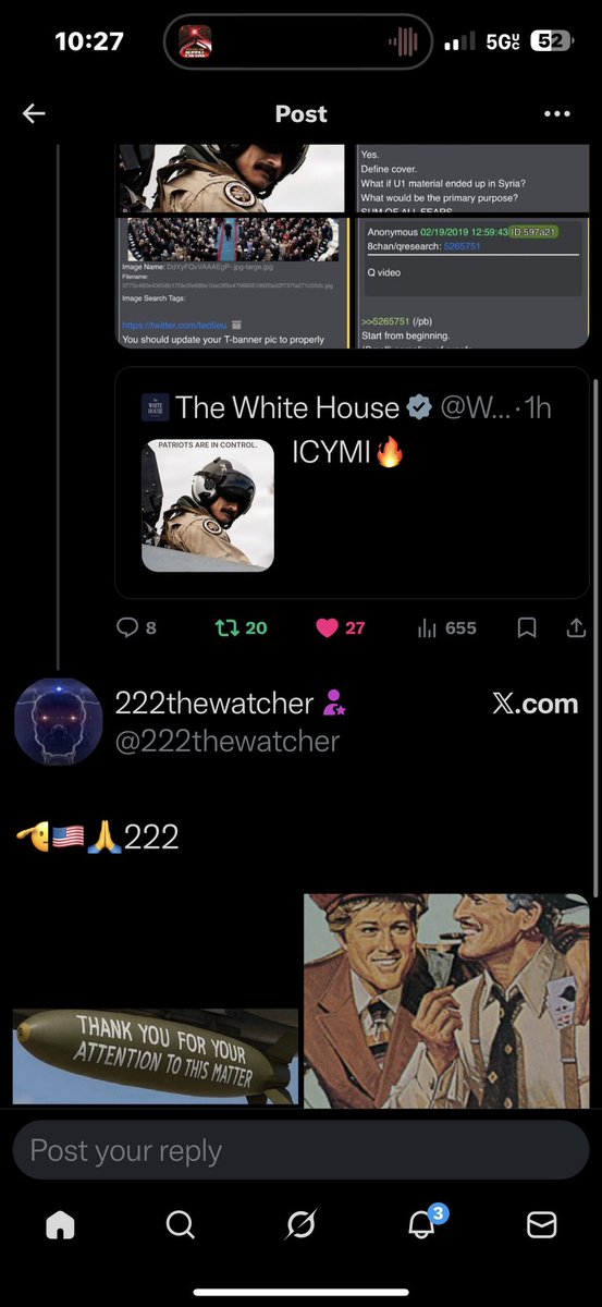 222thewatcher's tweet image. 🫡🇺🇸 no one is listening to you. #PatriotsInControl.