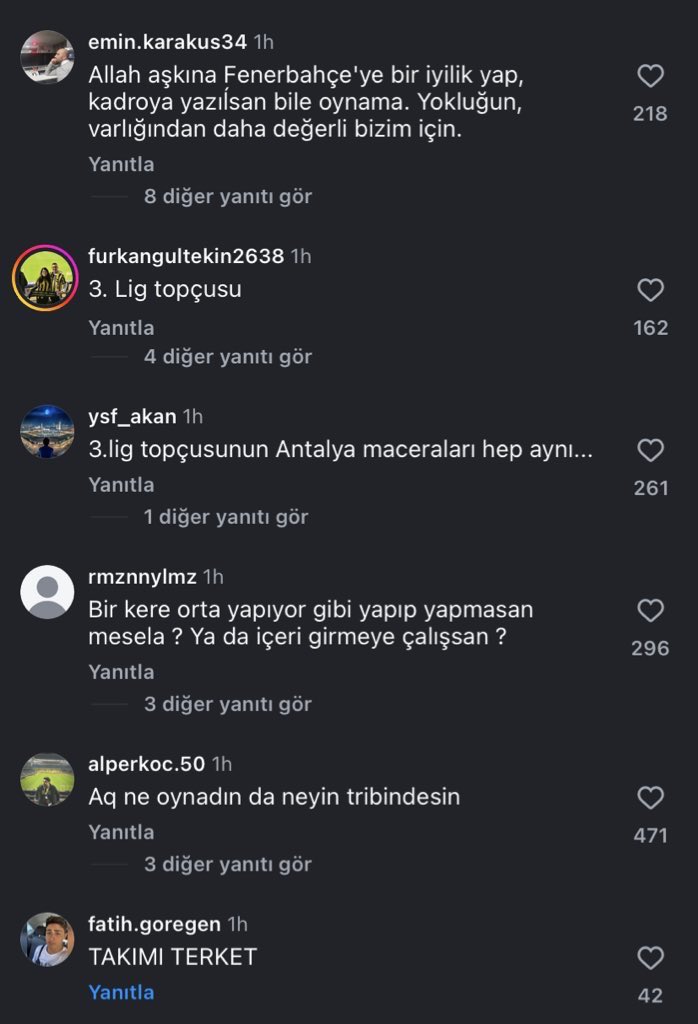 Bunları kendi topçunuza yazıyorsanız karısına laf ediyorsanız sizin Fenerbahçeliliğinizi skym.#Fenerbahçe #mertmüldür