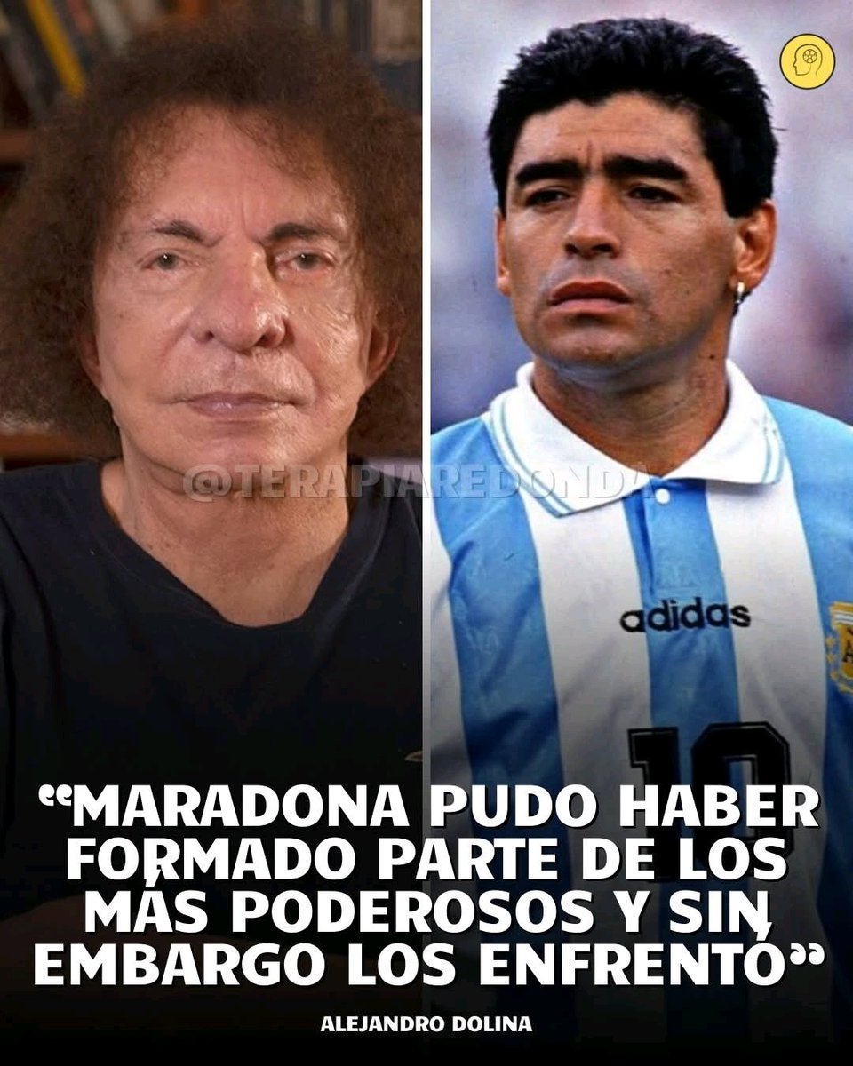 Dolina resumió a Diego en una sola frase y sobra todo lo demás: 
 "Maradona pudo haber formado parte de los más poderosos y sin embargo los enfrentó"
Hoy que Messi visita la Casa Blanca, esta frase resuena más que nunca.