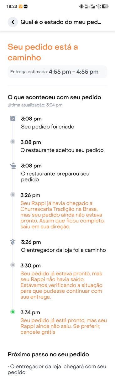 MARCIOSPFC's tweet photo. @RappiBrasil  Fiz uma compra no restaurante dentro do App do Rappi é nunca recebi o pedido! Já tentei abri uma reclamação dentro do App é não consigo! Já tentei ligar pro restaurante e só dá caixa postal. https://t.co/vvFgqnjFVb