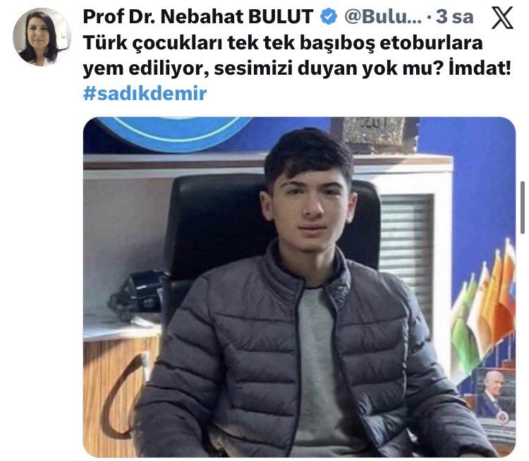 Bakın olayın gerçekliği ile Nebahat’ın paylaştığı…

Bu kadına dur demeyecek misiniz sayın <a href="/TC_icisleri/">T.C. İçişleri Bakanlığı</a> <a href="/abakingurlek/">Akın Gürlek</a> bakanım?