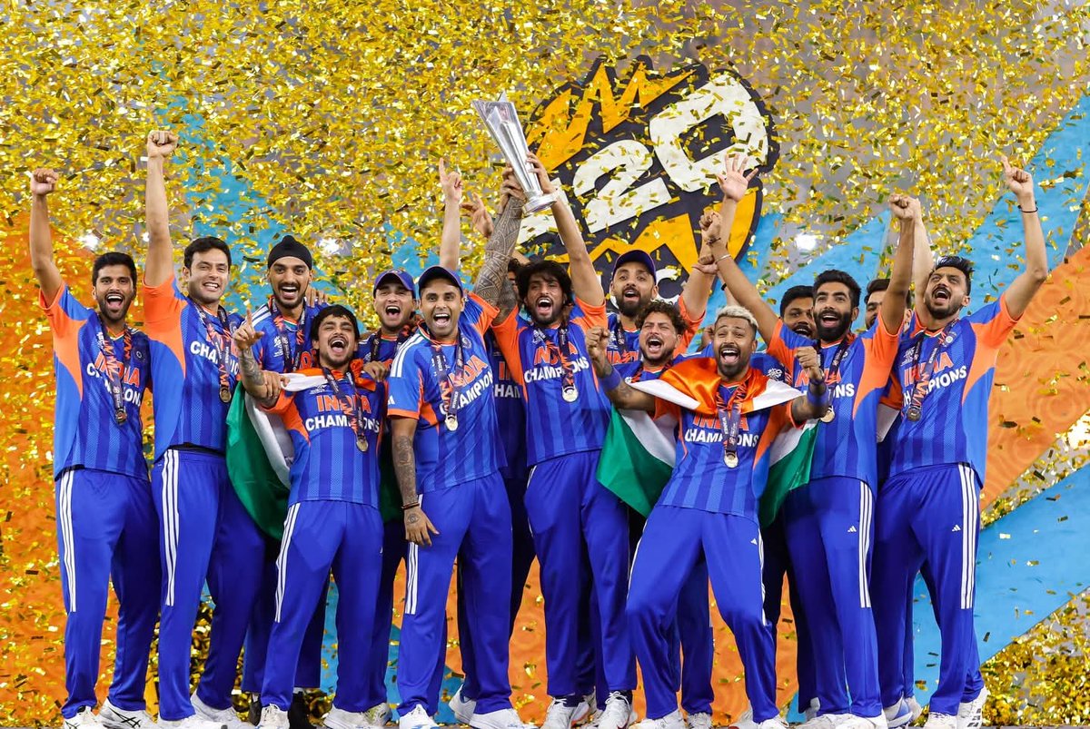safiuddin947's tweet photo. गौरवशाली महाविजय 🇮🇳 | 145 करोड़ भारतीयों का सपना हुआ साकार! 🇮🇳

T-20 विश्व कप 2026 के फाइनल में न्यूज़ीलैंड के खिलाफ शानदार जीत दर्ज करने पर भारतीय क्रिकेट टीम को बधाई और अनंत शुभकामनाएं।

#INDvNZ #T20WorldCup #TeamIndia
#TeamIndia #T20WorldCup #INDvsNZ #Champions https://t.co/Yths1uapNv