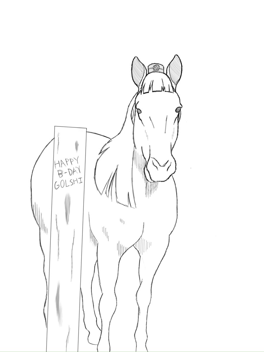 Sorry I’m late for Gold Ship’s birthday!!!

#goldship | #umamusume