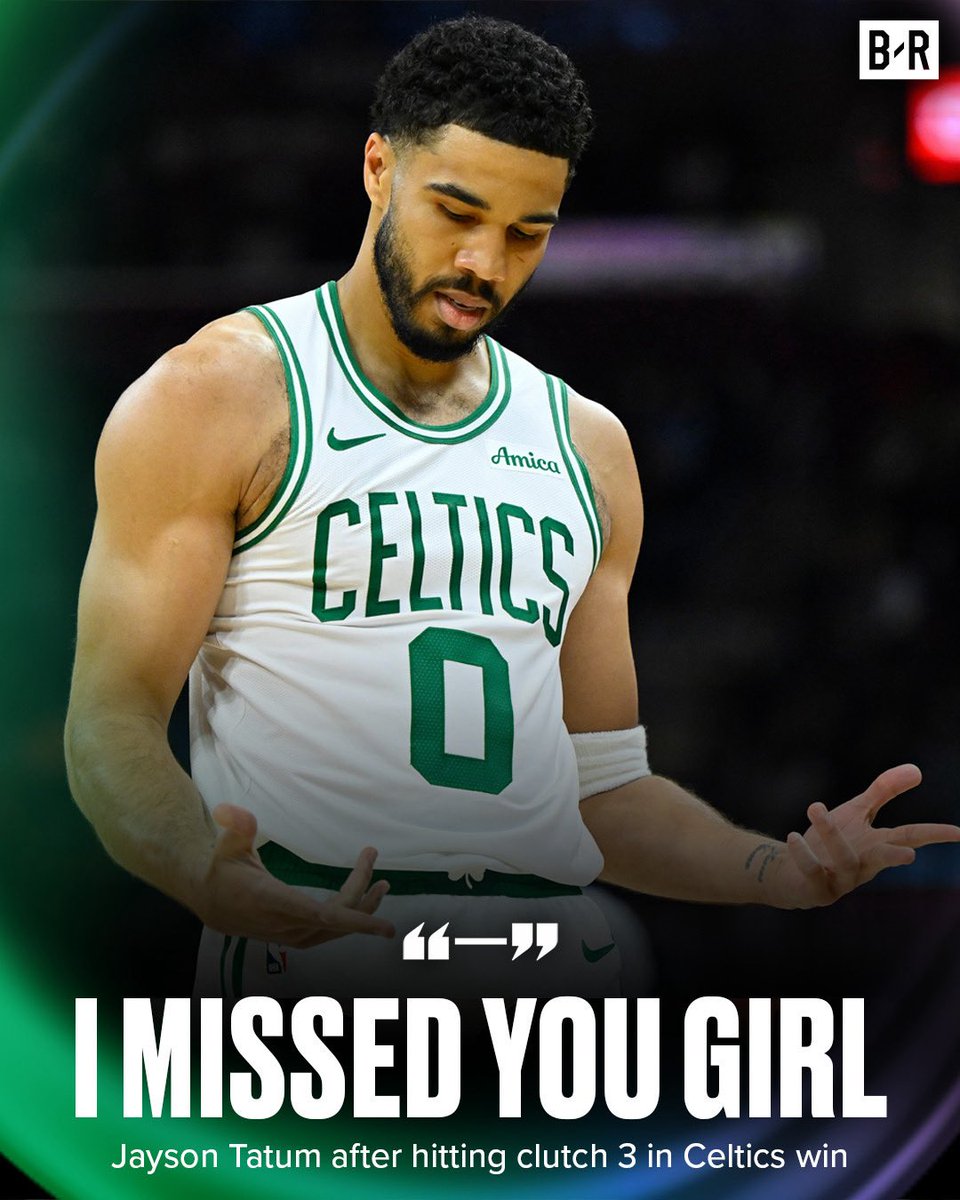 Jayson Tatum had this to say on his Instagram story after hitting a 3 to seal the Celtics' win over the Cavs 😂🔥
(via @jaytatum0, @celtics)