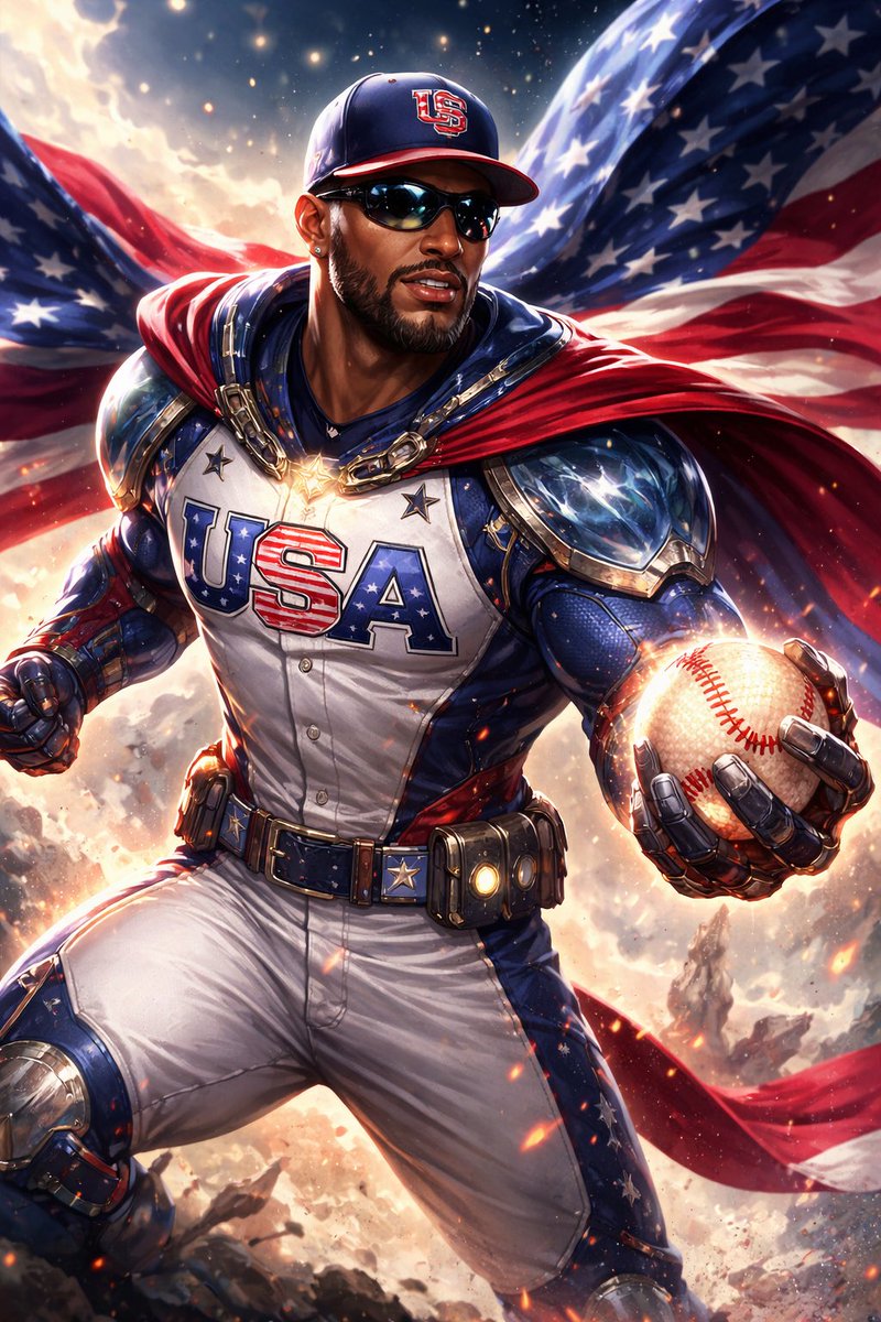 AlienCardsHQ's tweet photo. β‘οΈ The American Flash has entered the WBC.
Speed. Power. Defense.
When Byron Buxton gets moving, the game moves faster with him.
Team USA just added a superhero to the lineup. πΊπΈβΎοΈ
#TeamUSA #WorldBaseballClassic #WBC #ByronBuxton #AmericanFlash #USABaseball #MLB #Baseball #AlienCardsHQ #ACHQ #CosmicEnergy